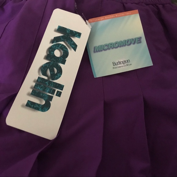 New Kaelin Pleated Tennis Pickleball Purple Skirt size 14 Summer - Picture 7 of 16